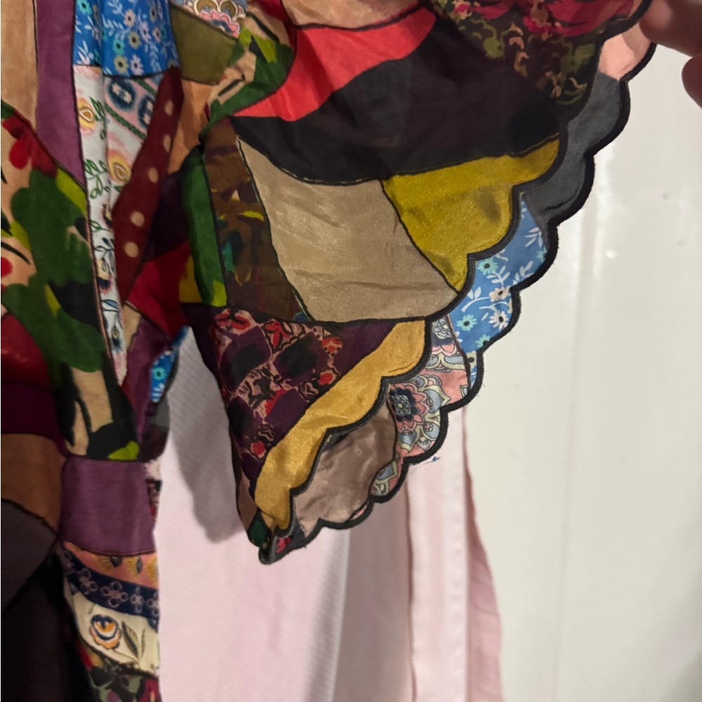 Johnny Was Multicolor Patchwork Blouse - image 5